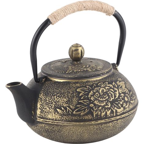 Bouilloire en Fonte Style Japonais 900ml avec Infuseur Amovible pour Thé (1/5)