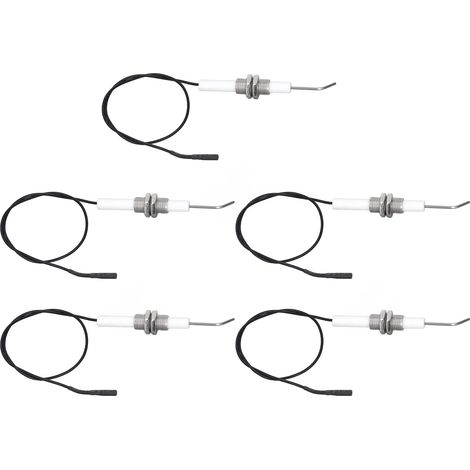 électrodes d'allumage par étincelle en céramique M10, électrodes filetées pour allumeur piézo à bouton-poussoir (1/5)