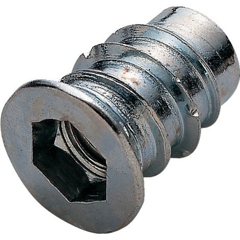Insert fileté vissable M6 Globstar ECR312815 12x15 mm Zincé - 50 pièces