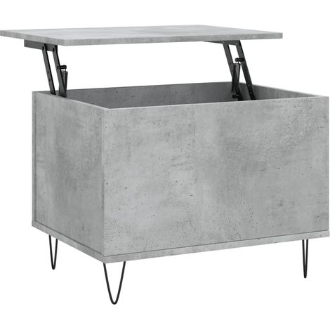 Maison Exclusive - Tavolino Salotto Grigio Cemento 60x44,5x45 cm Legno Multistrato