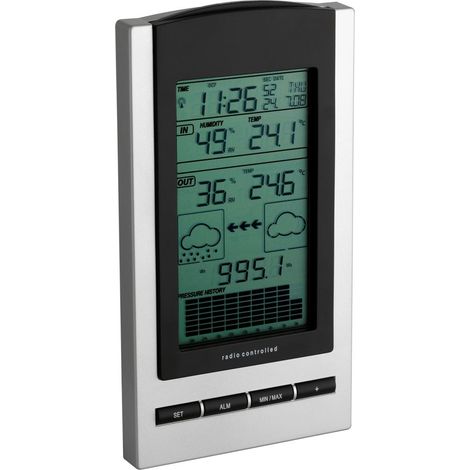 TFA Funk-Wetterstation GAIA inkl. Sender, silb./schw. (1/2)
