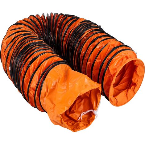 Conduit flexible PVC 12 pouces, 25 pieds, pour ventilation et extraction d'air. (1/5)