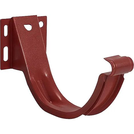 Crochet de gouttière réglable 125 mm acier – Rouge Ral 8004