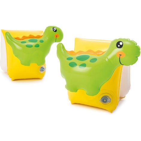 2 Brassards de Natation Enfant Dinosaure Gonflable, Cercle de Bras pour Bébé, Outils d'Apprentissage de Natation (1/5)
