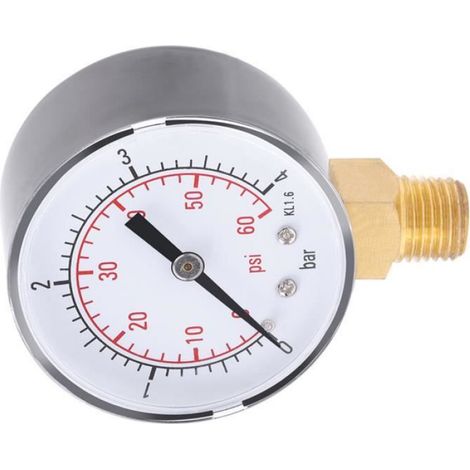 Manomètre numérique - - 0-4 Bar / 0-60 Psi - Double échelle - Portable - Applications multiples (1/4)