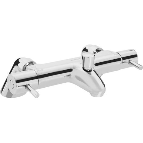 Bristan Artisan TMV2 Thermostatic Lever Bath Shower Mixer Tap - Chrome (1/2)