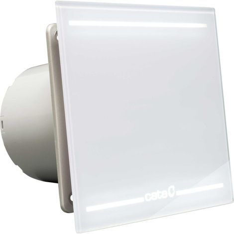 Ventilatore bagno Cata E-100 GLT Bianco 31 dB Timer LED