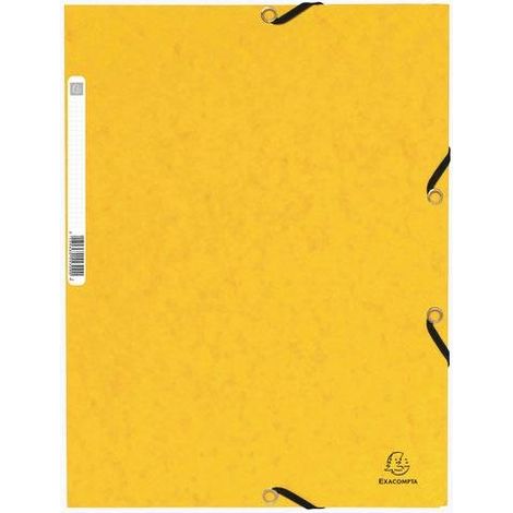 EXACOMPTA Carpeta con gomas y 3 solapas Nature Future 355g amarillo