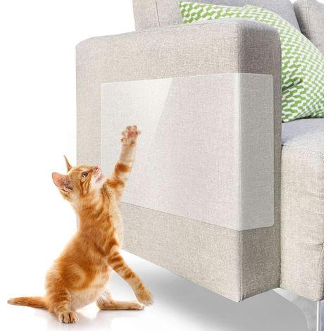 Kratzschutz Klebefolien, 6 Stück Katze Kratzschutzfolie, 30 x 40 cm kratzschutz Sofa Kratzschutz Pad, Transparentes Katzen Kratzschutz, Anti Kratz Katzen Folie für Sofa, Tür, Wand