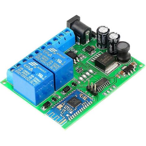 2-Kanal-Bluetooth-Relais-Funkfernbedienung mit LED-Motor für iOS und Android