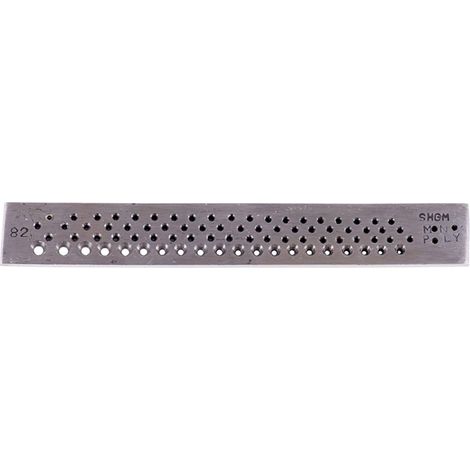 Multirex – Tréfileuse de joaillier – 82 filières de 0,12 à 2,5 mm – Pour plastiques, cuivre, laiton, aluminium et acier doux – Acier inoxydable