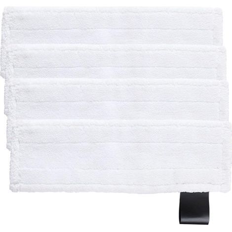 4PCS Bonnettes Microfibre pour SC5 SC3 Easy Fix Kärcher, Lingette Remplacement pour Karcher Vapeur, Chiffons Microfibre pour Karcher Easy Fix SC2 SC3 SC4 SC5, Kärcher Bonnettes pour Buse de Sol (1/5)