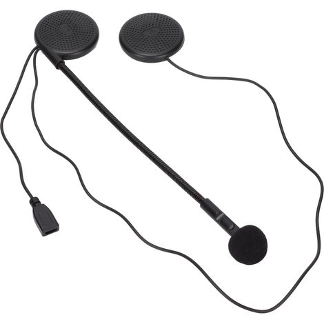 Casque Moto Demi-Jet Bluetooth Écouteurs Sans Fil Ultra-Fins avec Pinces pour Casque Moto