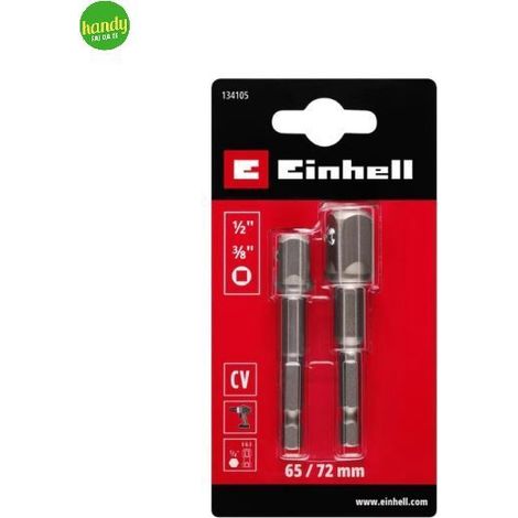Set adattatori chiavi a bussola Einhell 3/8" + 1/2" 2pz
