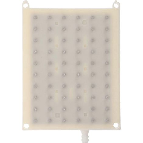 Remplacement pour pommeau de douche effet pluie : grille de pulvérisation 6x10 trous - Plaque de buse supérieure rectangulaire à insérer pour un effet cascade - Accessoire de salle de bain (1/4)