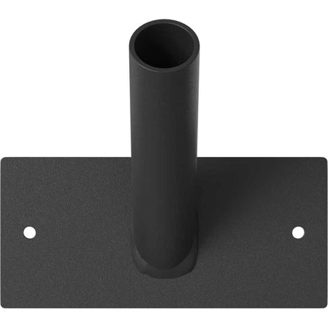 Support de mât de drapeau Noir 13 x 6 cm Acier CFW85506 (1/5)