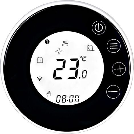 Thermostat Intelligent Wi Fi avec Ecran LCD Controle Vocal Programmation Hebdomadaire (1/4)