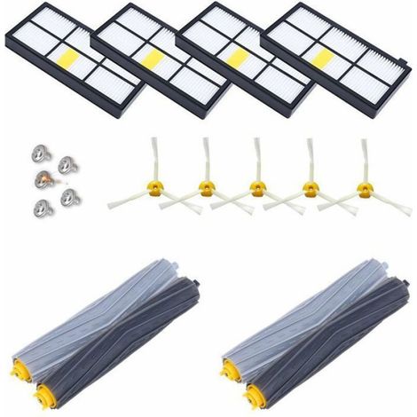 Kit Accessoires Roomba - Pour Robots Aspirateurs iRobot Séries 800 à 980 - Noir - 1 Unité (1/4)