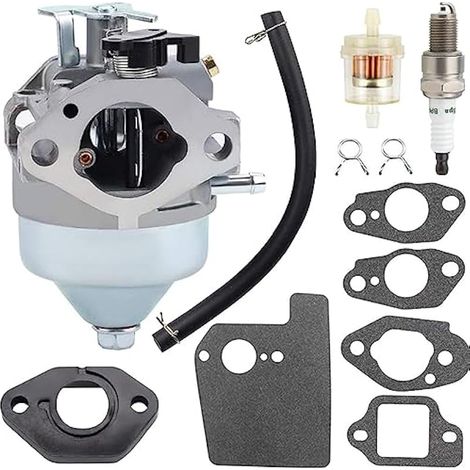 Carburateur GCV190 pour Honda GCV 190 GCV190A GCV190LA HRB217 HRX217 HRX217K1 HRX217K2 Tondeuse à gazon moteur 16100-Z0Y-813 16100-Z0Y-013 16100-Z0Y-853 Carbruetor avec bougie d'allumage (1/4)
