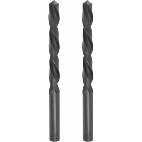 2x foret à métaux HSS laminé acier rapide bricolage outil perçeuse universel, Ø3,2mm (1/2)