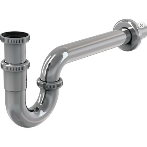 Sifone a U per lavabo DN32 con dado da 5/4 (1/2)
