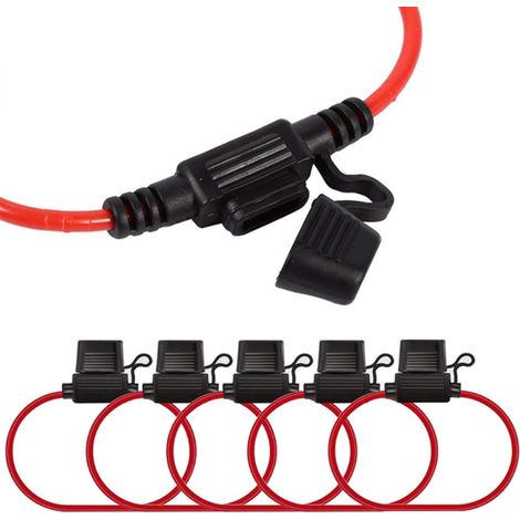 Galozzoit – Portafusibili in plastica impermeabile da 30A 32V – Confezione da 6 – Coperchio trasparente per protezione – Adatto per auto e camion