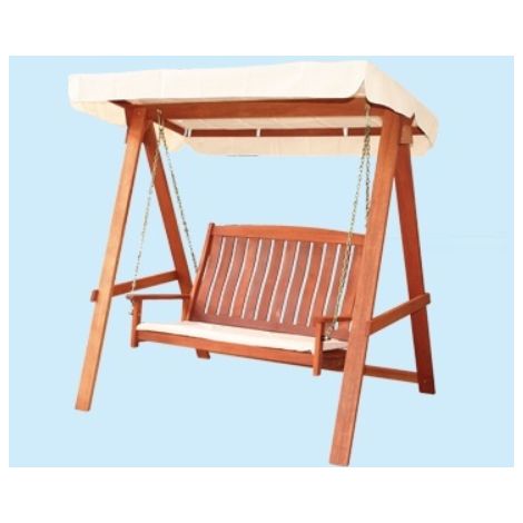 DONDOLO LEGNO MASSELLO IMPREGNATO 166X123X164 ESTERNO GIARDINO