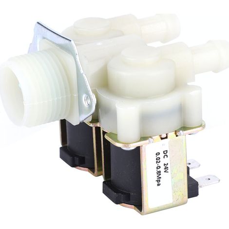 Électrovanne G3/4 NC normalement fermée 24V DC pour arrivée d'eau de machine à laver (1/5)