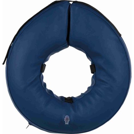 S: Blaues aufblasbares Schutzhalsband (1/3)