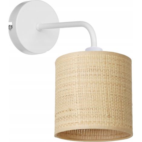 Wandleuchte, Wandleuchte, Nachtleuchte, schmaler Spot, Rattan (1/2)