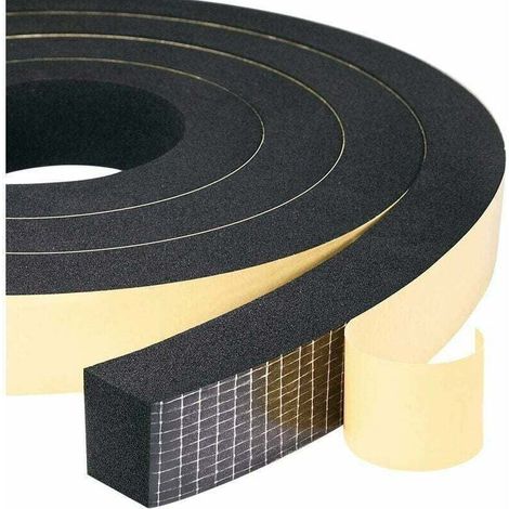 Striscia sigillante in schiuma, 2 rotoli, 25 mm (larghezza) x 20 mm (altezza) x 4 m (lunghezza), resistente alle intemperie, antiurto, anti-collisione, protezione per mobili. (1/4)