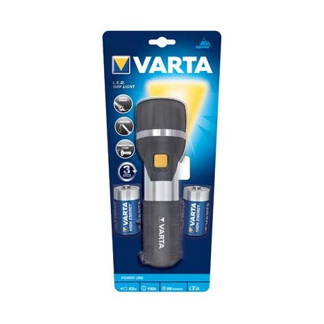 TORCIA LED DAY LIGHT VARTA - LED 7 2XTORCIA D INCLUSE- 1 confezioni