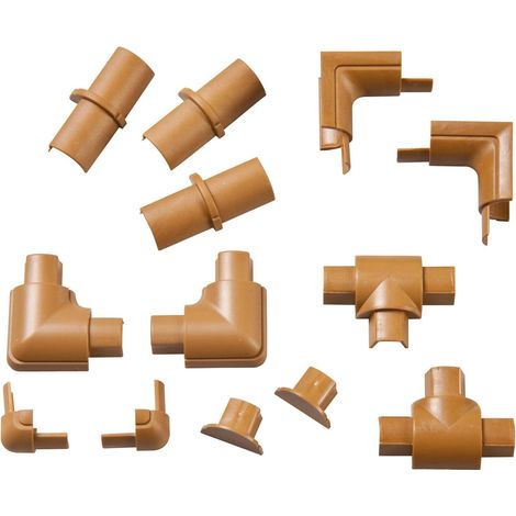 D-line Adapterkit 16x8 mm Farbe Eiche zur Kabelmanagement