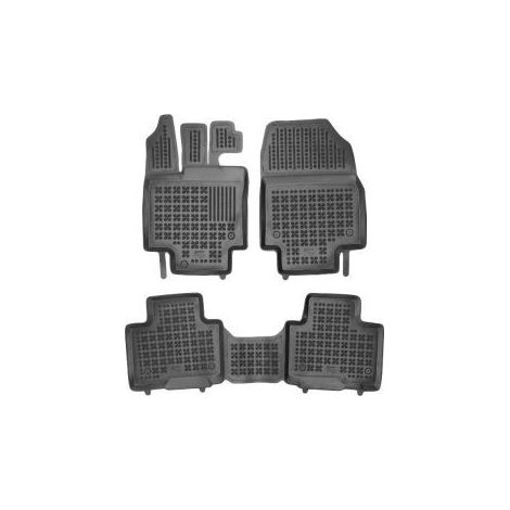 Gummifußmatten für TOYOTA Highlander IV (XU70) (2019+) 5 Sitze - Wannenform
