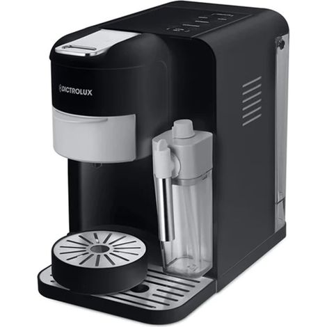 TrAdE Shop Traesio - Macchina Da Caffè Con Montalatte 3 In 1 1350w Multifunzione Adattatori Per Capsule Cialde - (1/4)