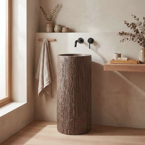 Lavabo Monolitico Rea Rossana Brown (1/4)