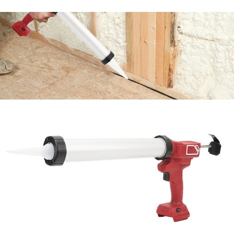 Pistolet à joint électrique sans fil, 6 vitesses CC 18 V, kit de pistolet à joint monotube, pistolet à joint manuel, poussée maximale 800 N, machine électrique de réparation de carrelage avec lumière  (1/5)