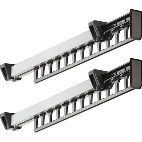 Cintres pour l'armoire, extensibles, mobiles, cintres pour 12 cintres, longueur 312 mm, 2 pièces (1/3)