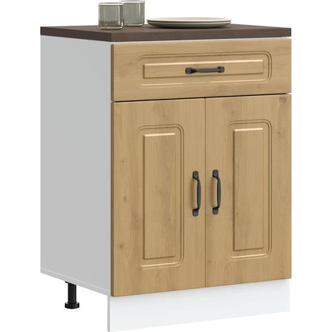 Küchenunterschrank Kalmar Artisan-Eiche Holzwerkstoff