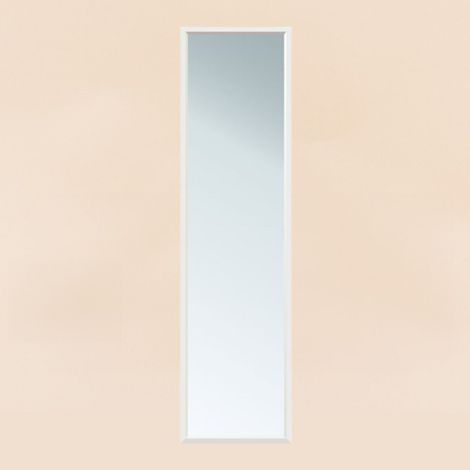 Miroir de porte contour blanc 124x34cm (1/2)