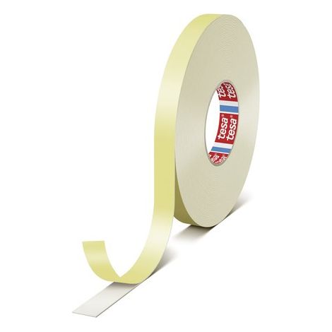 Doppelseitiges Schaumstoffklebeband 25 m x 19 mm, weiß, Montageklebeband, Reparaturklebeband für raue und unebene Oberflächen
