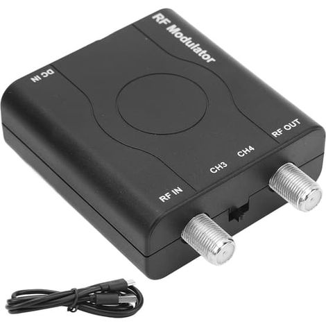 Interface multimédia HDM61 vers modulateur RF : prend en charge la sortie au format NTSC 1080p, contrôle PLL de la fréquence de fonctionnement VHF du modulateur RF (1/5)