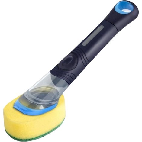 Cepillo dispensador de jabon - esponja con estropajo