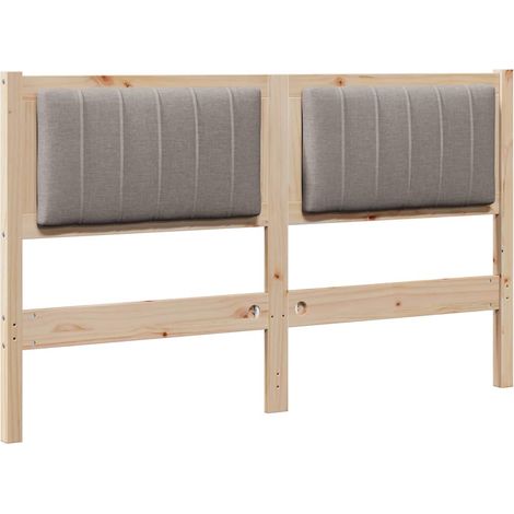 Maison Exclusive - Tête de lit capitonnée Marron 140 cm Pin massif (1/5)