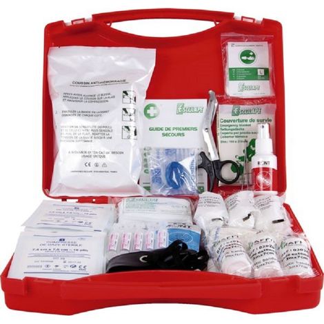 Trousse Secours Btp 20 Pers Kit De Premiers Secours Complet Pour Chantiers - Esculape Laboratoires (1/3)