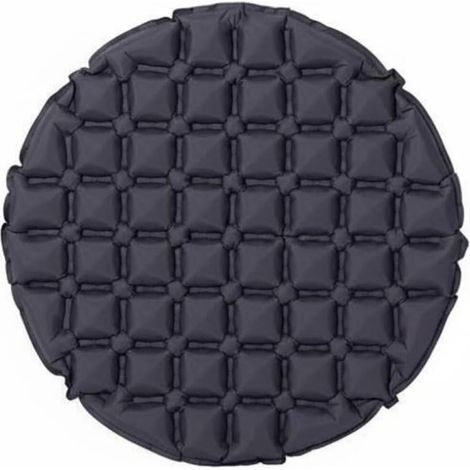 Cojín inflable redondo portátil, cojín de asiento inflable impermeable, colchón de asiento ligero para viajes, esterilla resistente a la humedad. (1/4)