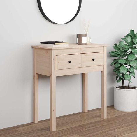Console Table d'appoint - Meuble d'entrée 70x35x75 cm Bois massif de pin BV469933 - BonneVie (1/5)