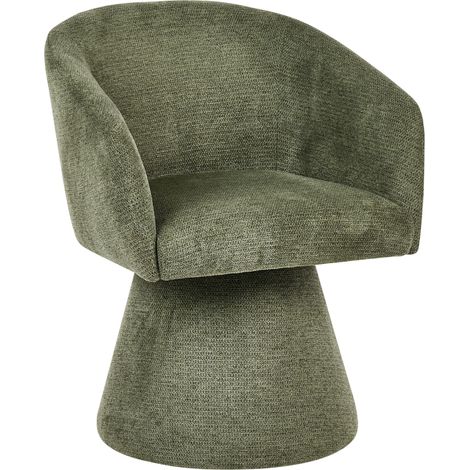 Poltrona girevole interamente rivestita in tessuto idrorepellente, poltrona decorativa beige chiaro Rygga (1/5)