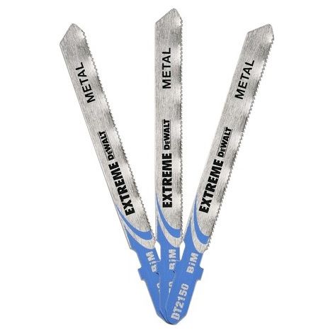DeWalt DT2150-QZ Lame de Scie Droite Alternative BIM 77mm 1,2mm 3pcs Métal