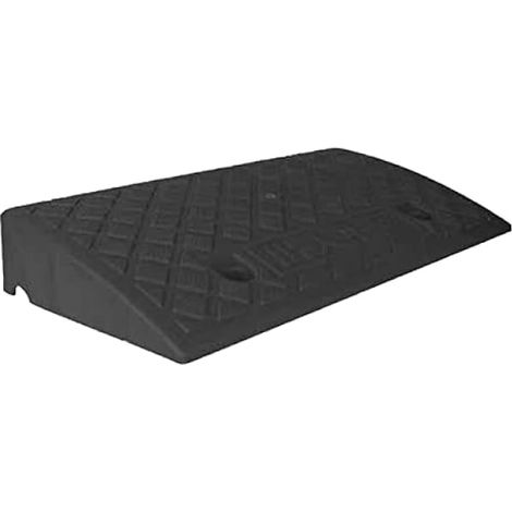 Rampe De Seuil En Caoutchouc, Porte De Rampe De Seuil D'élévation De 9 Cm/12 Cm, Marches De Ralentisseur En Montée Pour le Stationnement Dans la Rue, Fauteuil Roulant, Scooter(Noir 9cm) (1/4)